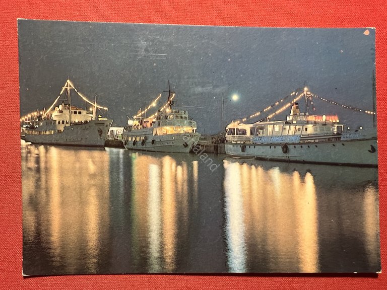 Cartolina - Rimini - Nave addette al Trasporto dei Turisti …
