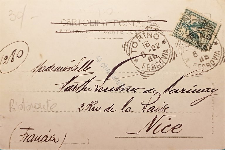 Cartolina - Ristorante Torino - Esposizione Ind. d'Arte Decorativa Moderna …