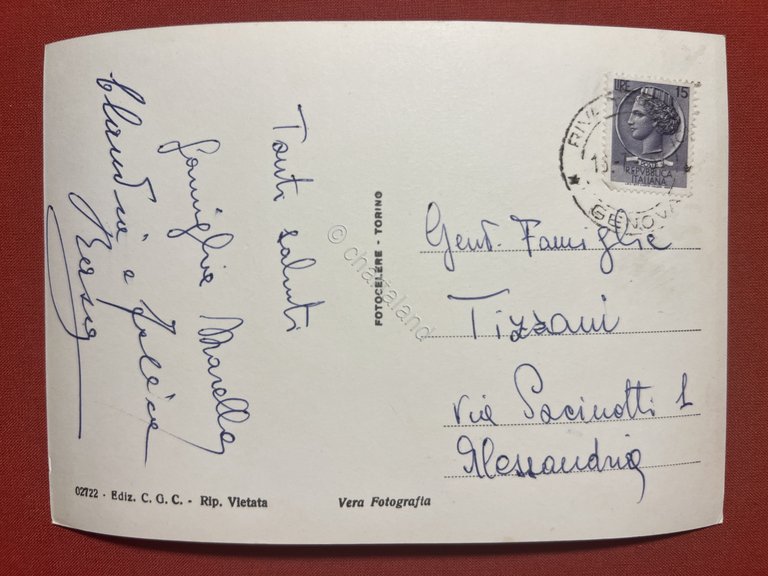 Cartolina - Riva Trigoso ( Genova ) - Spiaggia e …