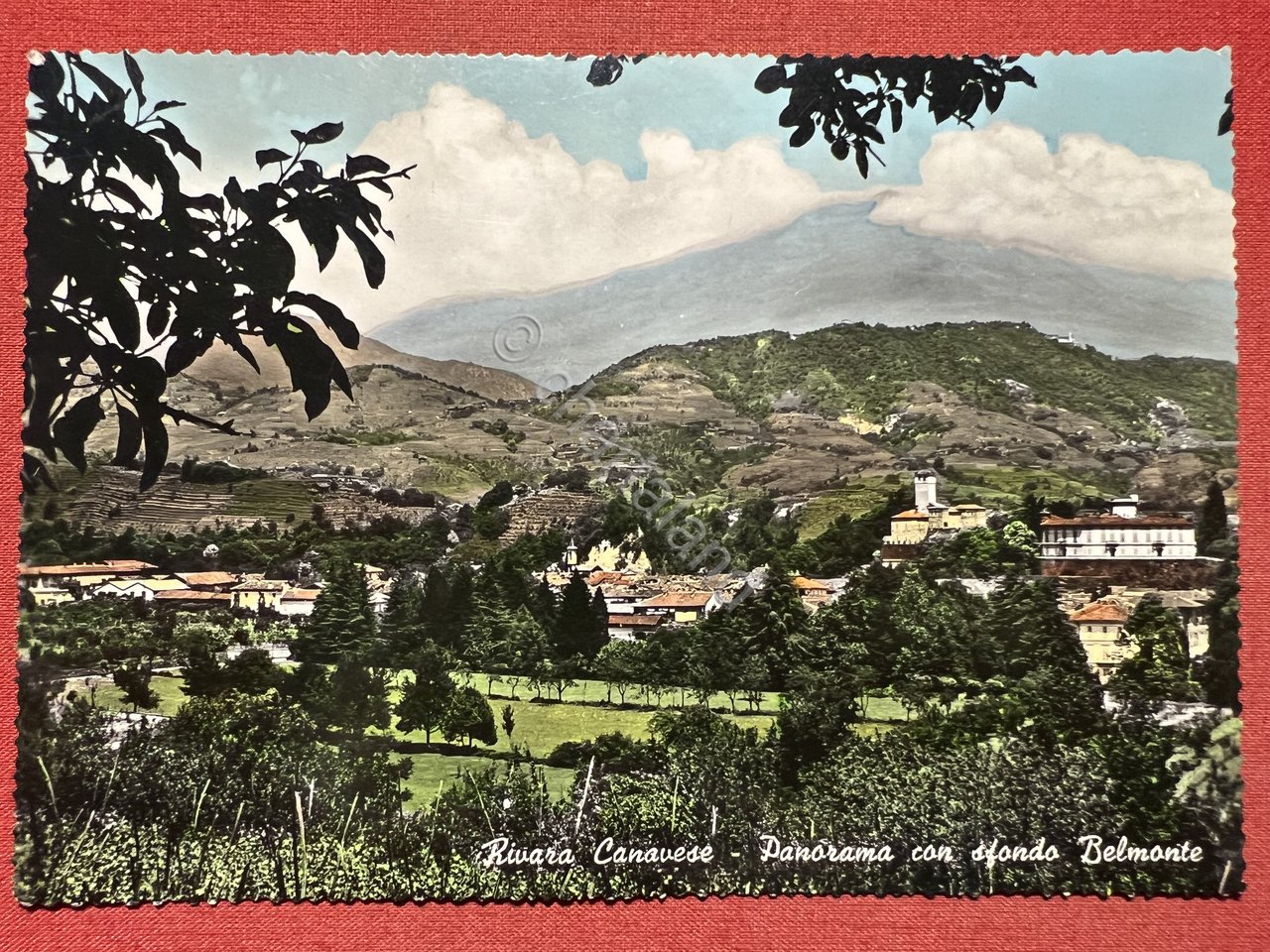 Cartolina - Rivara Canavese - Panorama con sfondo Belmonte - …