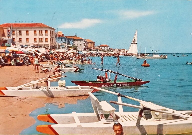Cartolina - Riviera Adriatica - Bellaria - La Spiaggia - …