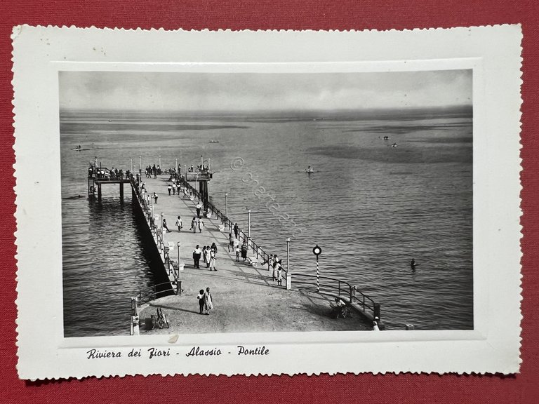 Cartolina - Riviera dei Fiori - Alassio - Pontile - …