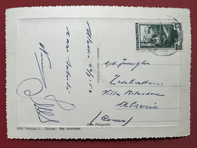 Cartolina - Riviera dei Fiori - Alassio - Pontile - …