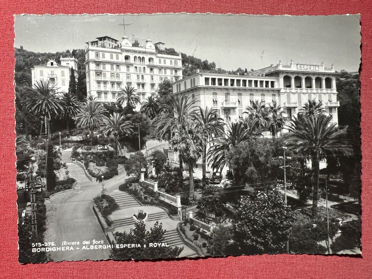 Cartolina - Riviera dei Fiori - Bordighera - Alberghi Esperia …