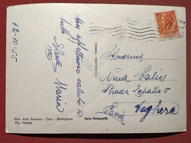 Cartolina - Riviera dei Fiori - Bordighera - Hotel Esperia …