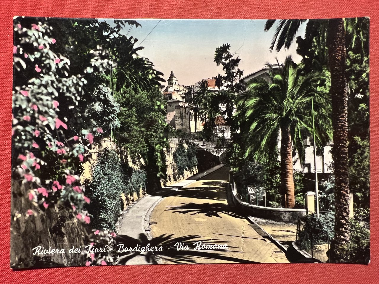 Cartolina - Riviera dei Fiori - Bordighera - Via Romana …