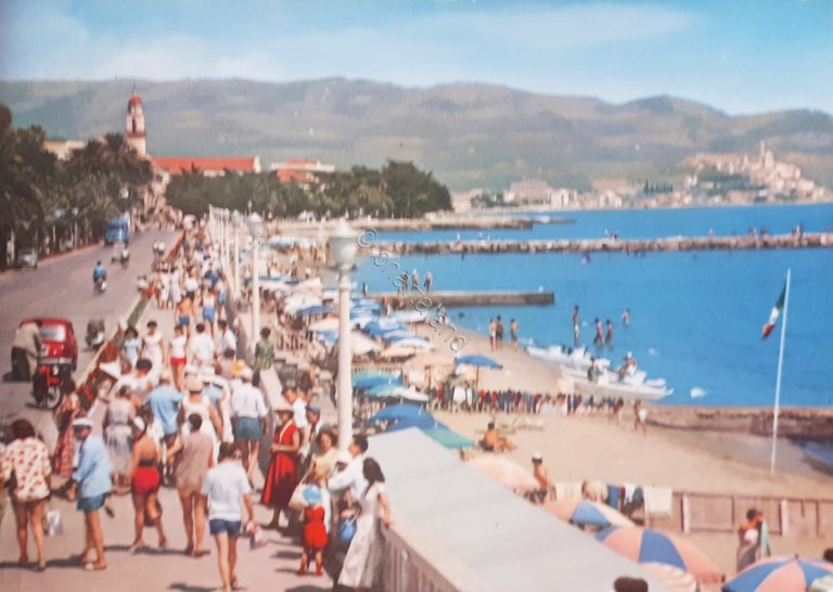 Cartolina - Riviera dei Fiori - Diano Marina - Passeggiata …