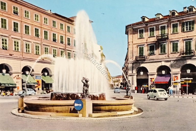 Cartolina - Riviera dei Fiori - Imperia - Fontana Luminosa …