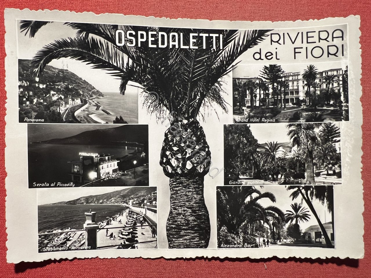 Cartolina - Riviera dei Fiori - Ospedaletti - Vedute diverse …
