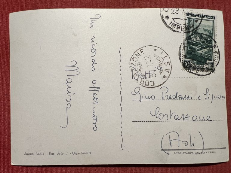 Cartolina - Riviera dei Fiori - Ospedaletti Ligure - Panorama … | Immagine Gallery 2