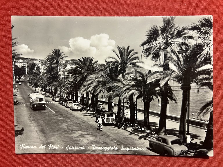 Cartolina - Riviera dei Fiori - Sanremo - Passeggiata Imperatrice … | Immagine Gallery 3