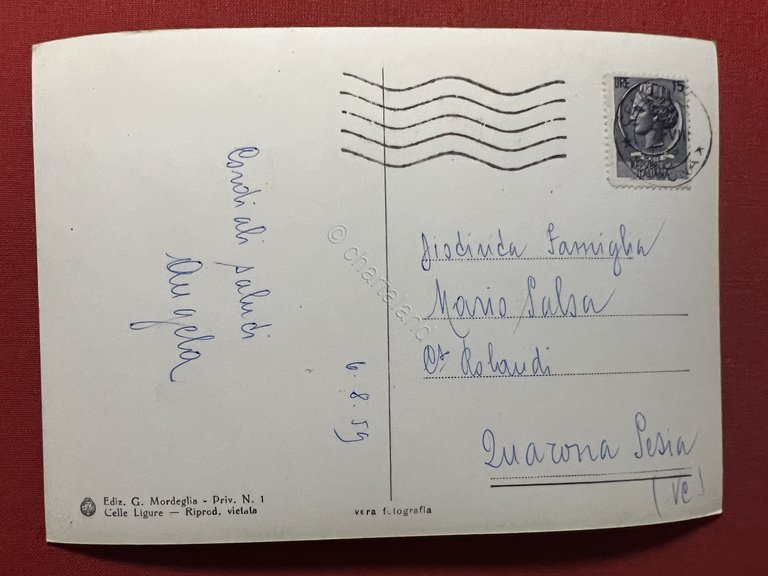 Cartolina - Riviera del Sole - Celle Ligure - Passeggiata …