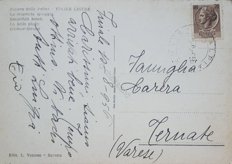 Cartolina - Riviera delle Palme - Finale Ligure - La …