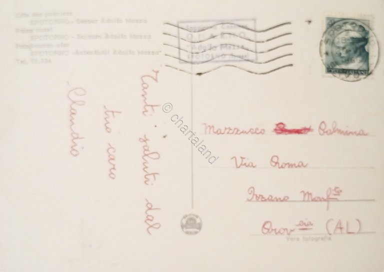 Cartolina - Riviera delle Palme - Spotorno - Soggiorno Adolfo …