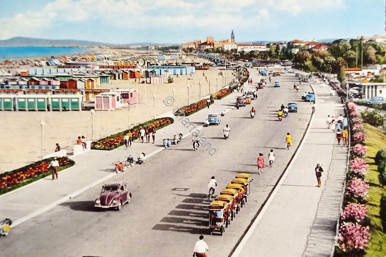 Cartolina - Riviera di Rimini - Lungomare - 1965 | Immagine Gallery 4