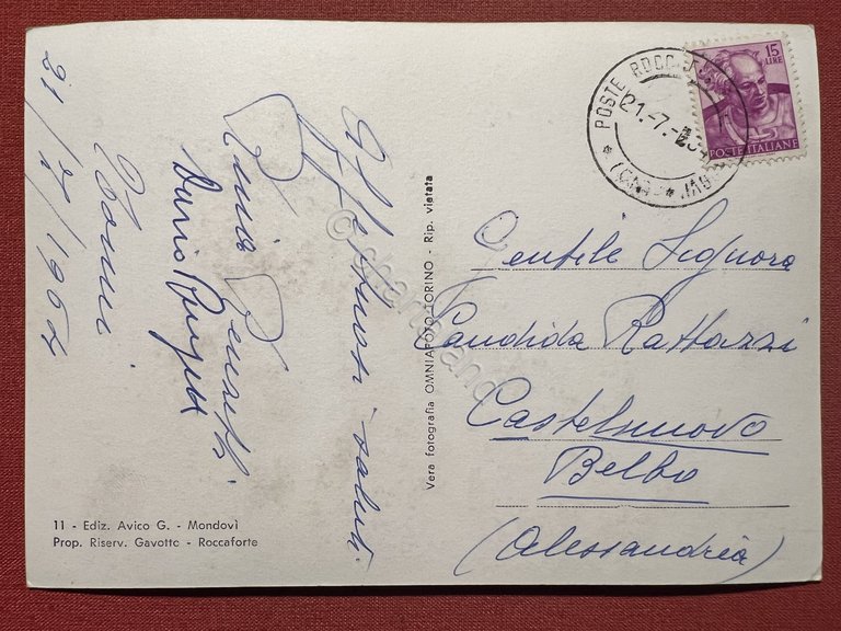 Cartolina - Roccaforte ( Valle Ellero ) - Panorama - …