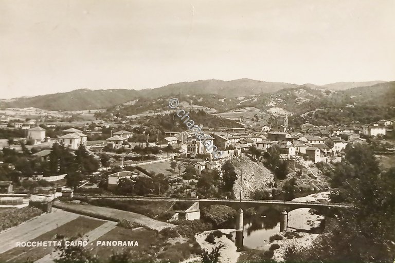 Cartolina - Rocchetta Cairo - Panorama - 1955 ca.