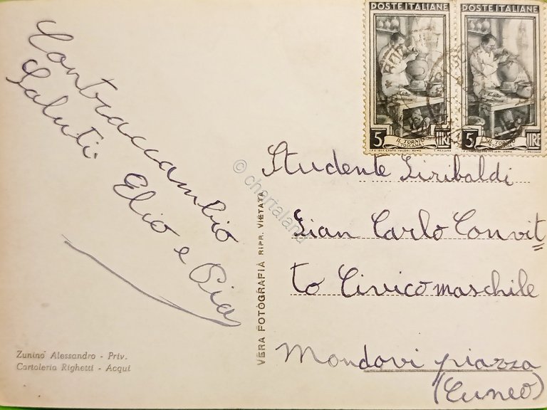 Cartolina - Rocchetta Cairo - Panorama - 1955 ca.