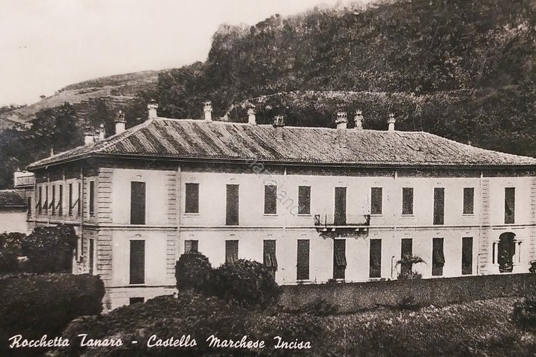 Cartolina - Rocchetta Tanaro - Castello Marchese Incisa - 1956