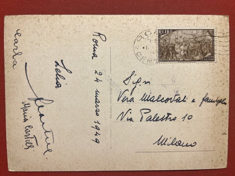 Cartolina - Roma - Acquedotto di Claudio - Via Appia …