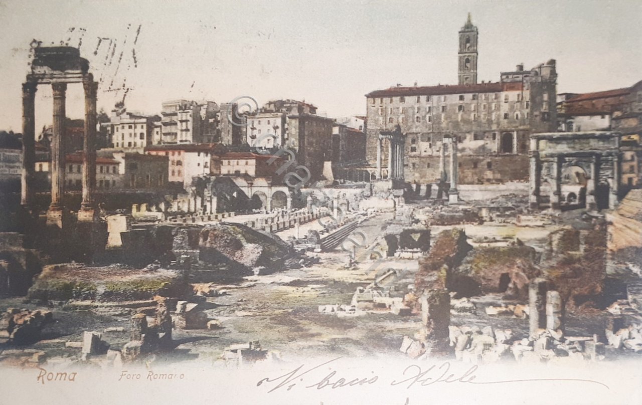 Cartolina - Roma - Foro Romano - 1904