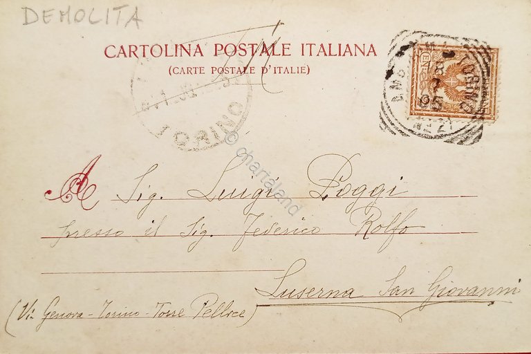 Cartolina - Roma - La Stazione - 1905