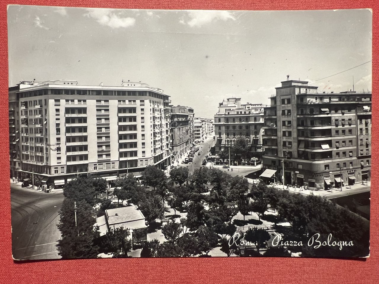 Cartolina - Roma - Piazza Bologna - 1953