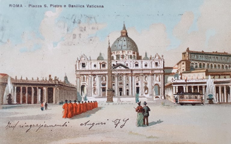 Cartolina - Roma - Piazza S. Pietro e Basilica Vaticana …