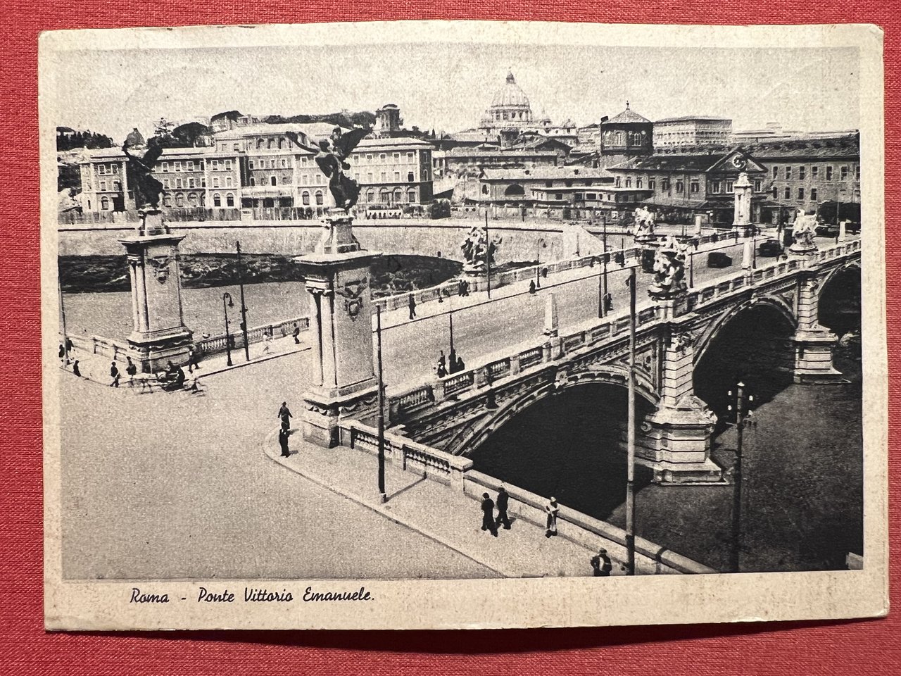 Cartolina - Roma - Ponte Vittorio Emanuele - 1937