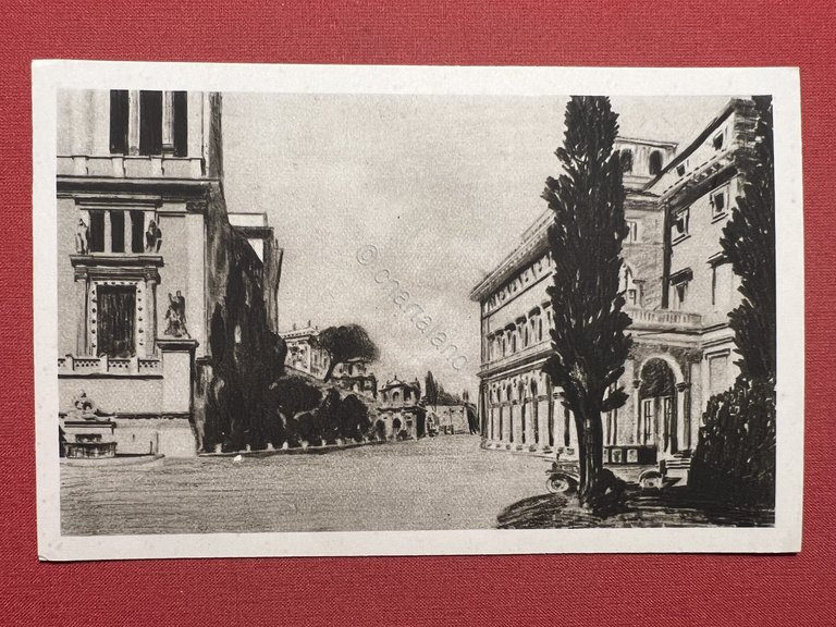 Cartolina - Roma - Sistemazione della Piazza S. Marco - …