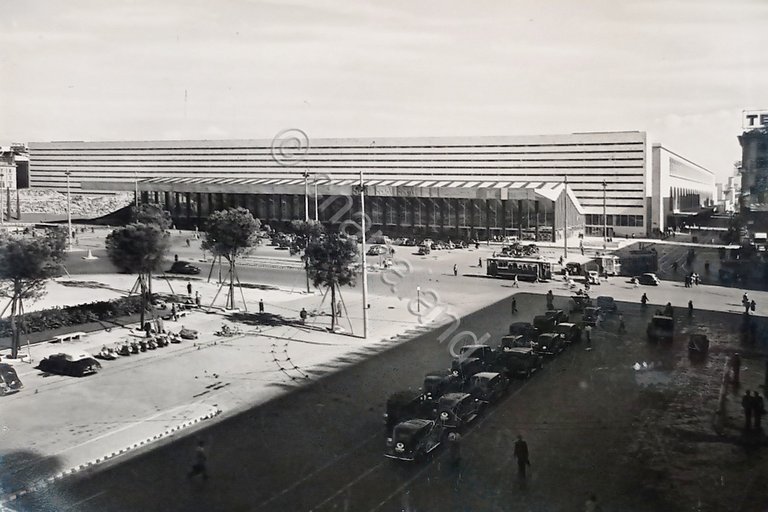 Cartolina - Roma - Stazione Termini - 1956