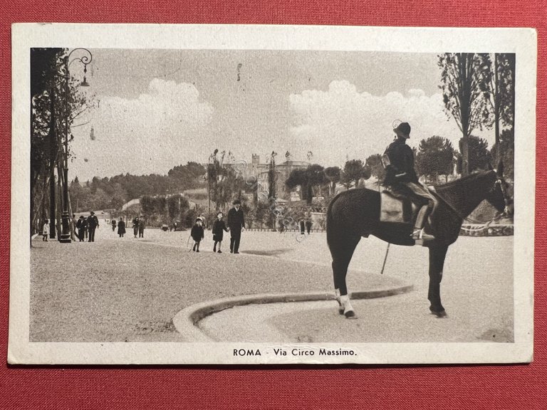 Cartolina - Roma - Via Circo Massimo - 1936