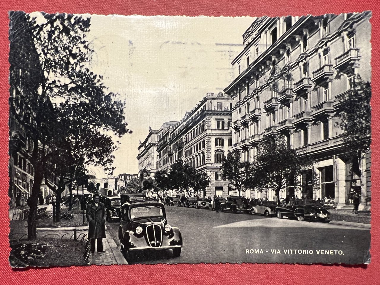 Cartolina - Roma - Via Vittorio Veneto 1950