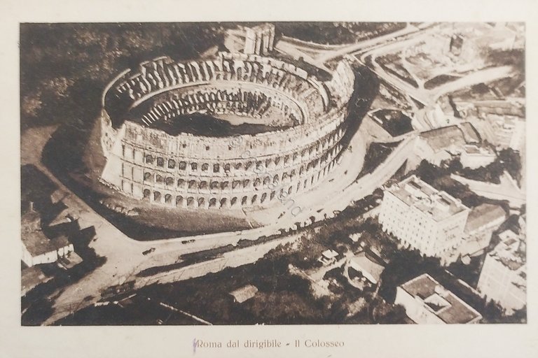 Cartolina - Roma dal dirigibile - Il Colosseo - 1900 …