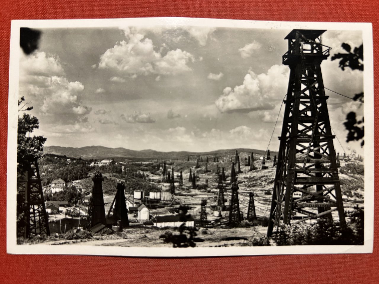 Cartolina - Romania - Terreni petroliferi a Moreni - 1945 …
