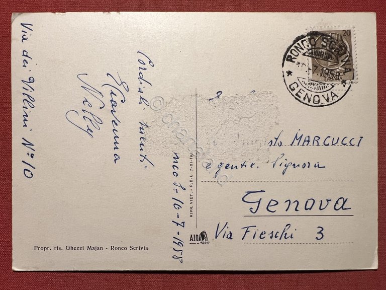 Cartolina - Ronco Scrivia ( Genova ) - Panorama e …