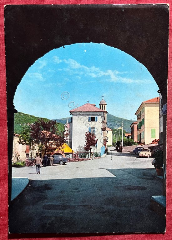 Cartolina - Rovegno ( Genova ) - Via alla Chiesa …