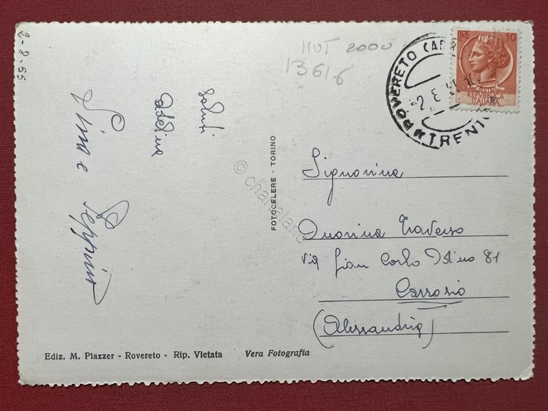 Cartolina - Rovereto ( Trento ) - Corso Rimini - …