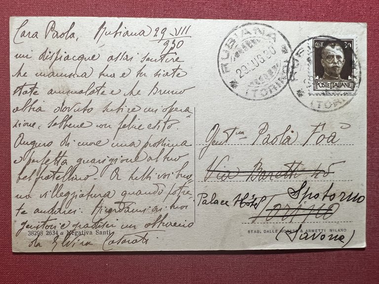 Cartolina - Rubiana - Rocca Sella - Ascensione Accademica - …