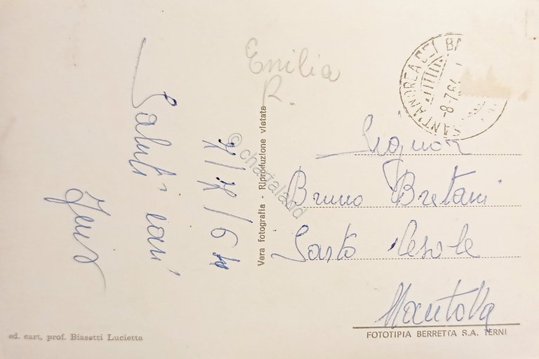 Cartolina - S. Andrea Bagni ( Parma ) - Le …