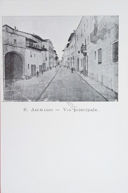 Cartolina - S. Antonino - Via Principale - 1962