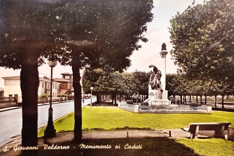 Cartolina - S. Giovanni Valdarno - Monumento ai Caduti - … | Immagine Gallery 3