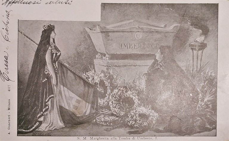 Cartolina - S. M. Margherita alla Tomba di Umberto I …