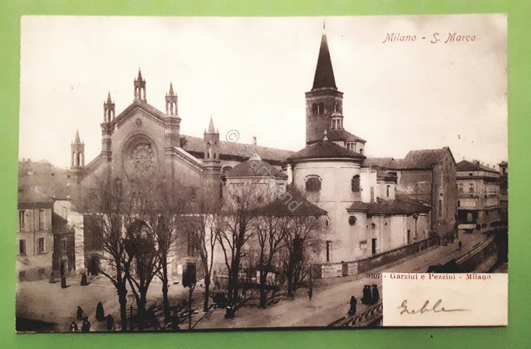 Cartolina - S. Marco - Milano - 1902