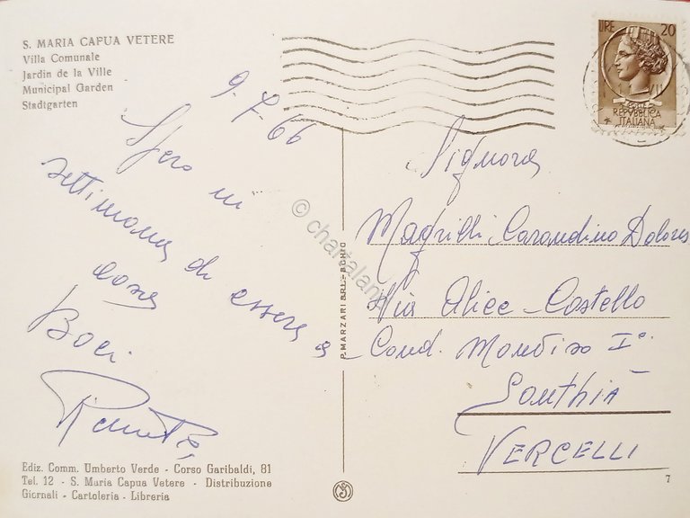 Cartolina - S. Maria Capua Vetere ( Caserta ) - …