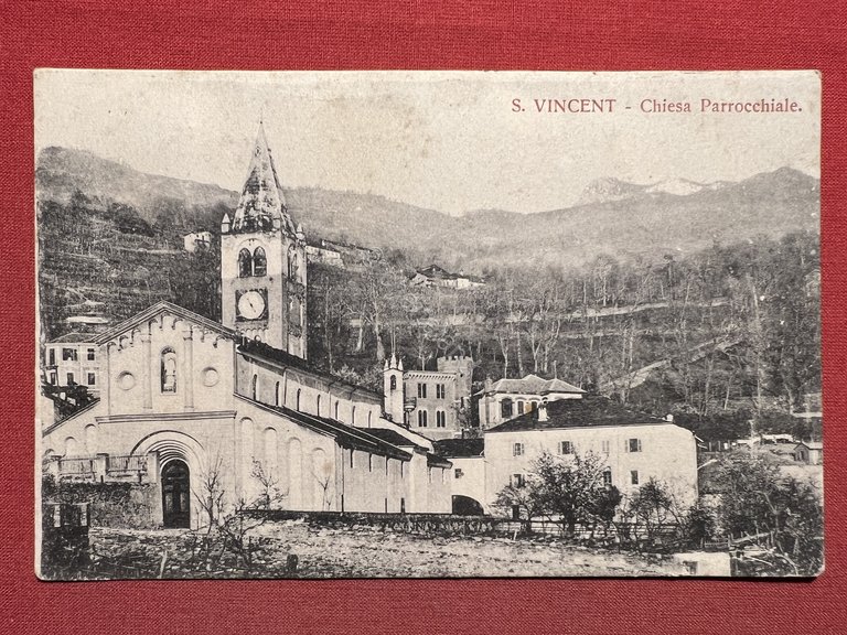 Cartolina - S. Vincent - Chiesa Parrocchiale - 1911