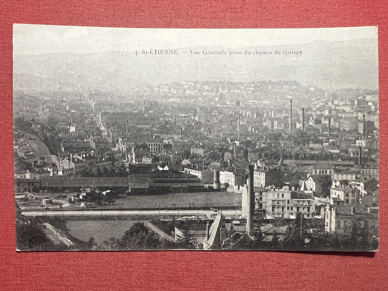 Cartolina - Saint-Étienne, Francia - Vue Générale prise du Chemin …