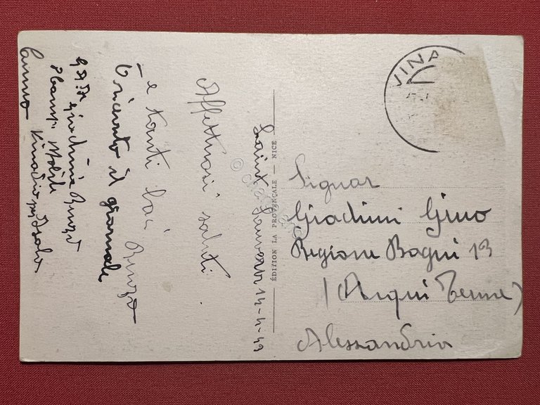 Cartolina - Saint Sauveur-Sur-Tinee - Vue Generale - 1943