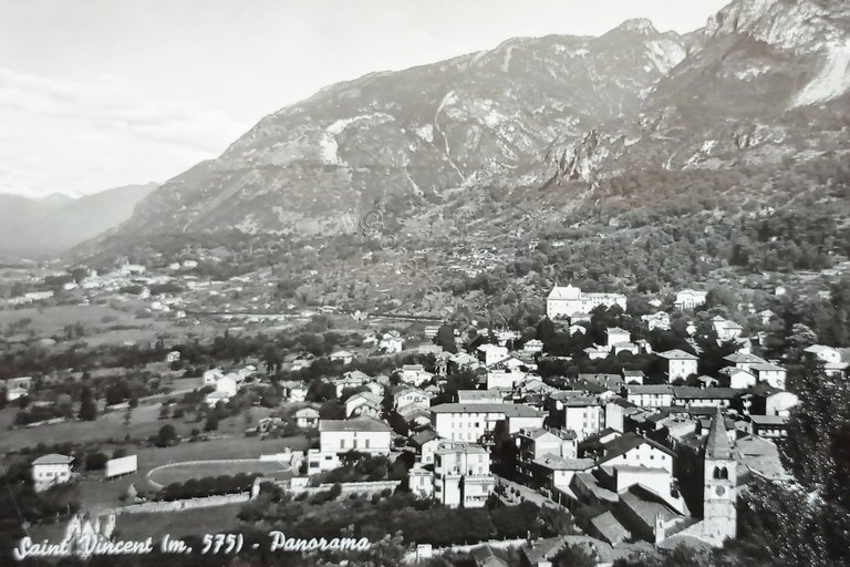 Cartolina - Saint Vincent - Panorama - 1956