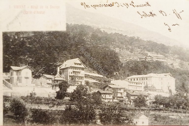 Cartolina - Saint Vincent ( Valle d'Aosta ) - Hotel …